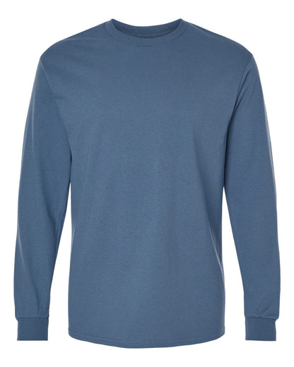 Gildan Heavy Cotton™ Long Sleeve T-Shirt 5400 #color_Indigo Blue