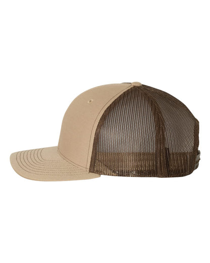 Richardson Snapback Trucker Cap 112 #color_Khaki/ Coffee