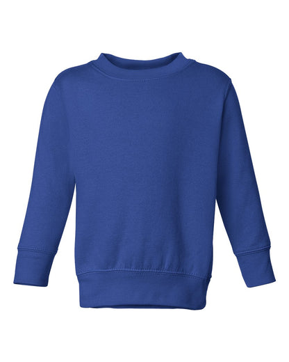 Rabbit Skins Toddler Fleece Crewneck Sweatshirt 3317 #color_Royal