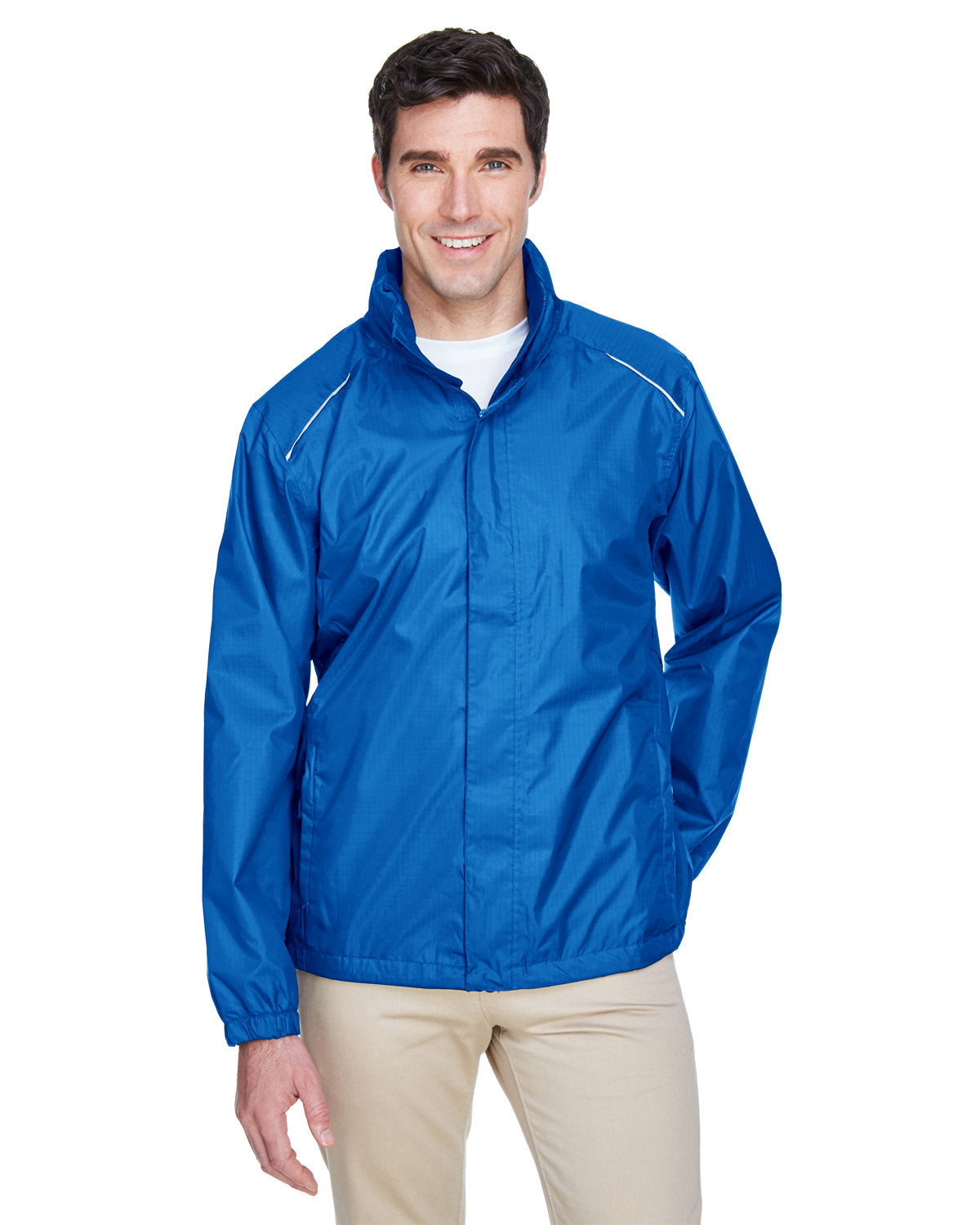 Core365 Men's Climate Seam-Sealed Lightweight Variegated Ripstop Jacket 88185