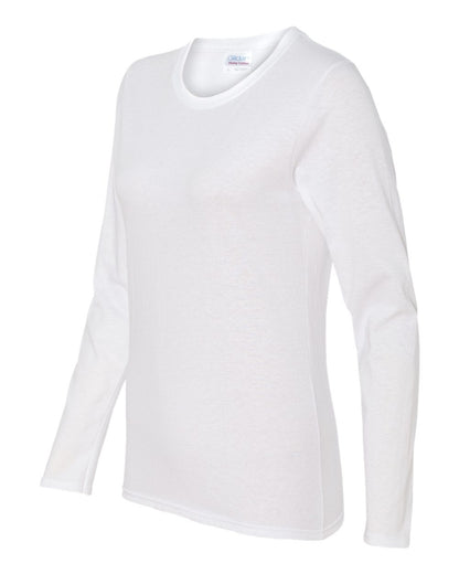 Gildan Heavy Cotton™ Women’s Long Sleeve T-Shirt 5400L #color_White