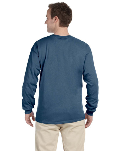 Gildan Adult Ultra Cotton® Long-Sleeve T-Shirt G240 #color_INDIGO BLUE