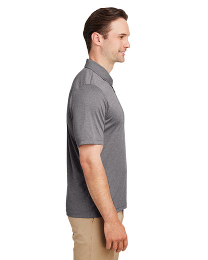 Team 365 Men's Zone Sonic Heather Performance Polo TT51H #color_DARK GREY HEATHR