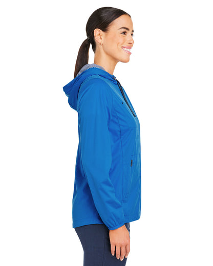 North End Ladies' Network Lightweight Jacket NE75W #color_LT NAUTL BLU HT