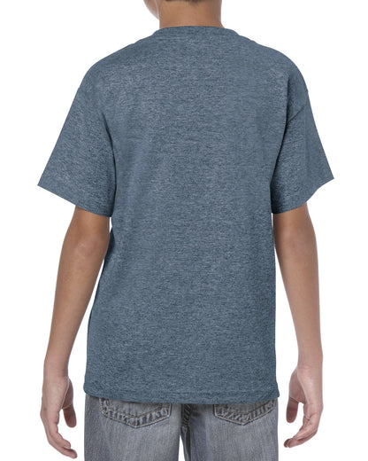 Gildan Youth Heavy Cotton™ T-Shirt G500B #color_HEATHER NAVY