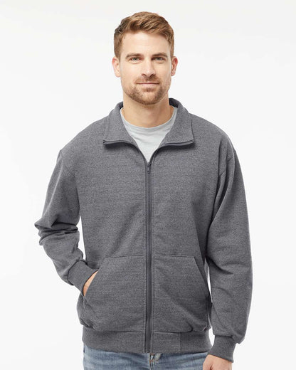 King Fashion Full-Zip Sweatshirt KF9016 #colormdl_Charcoal Mix