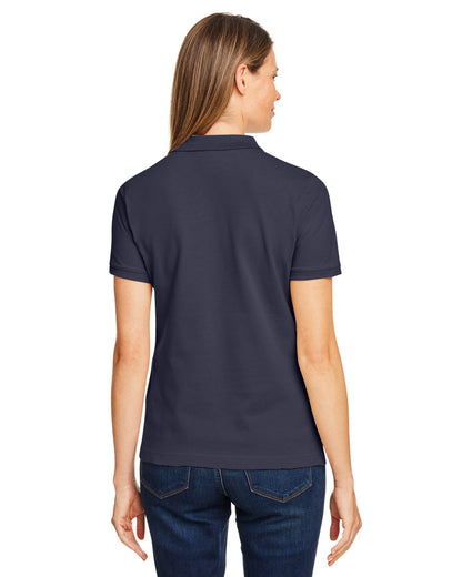 Harriton Ladies' Short-Sleeve Polo M200W #color_NAVY