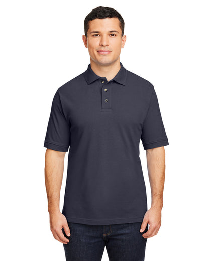 Harriton Men's Short-Sleeve Polo M200 #color_NAVY