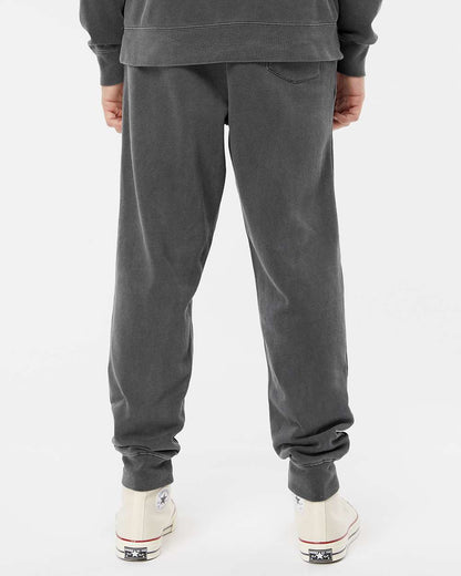 Independent Trading Co. Pigment-Dyed Fleece Pants PRM50PTPD #colormdl_Pigment Black