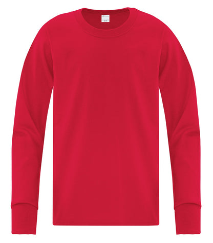 Atc Everyday Collection Everyday Cotton L/S Yth Tee ATC1015Y #color_Red