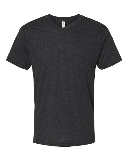 M&O Deluxe Blend V-Neck T-Shirt 3543 #color_Heather Graphite