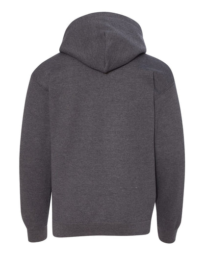 Gildan Heavy Blend™ Youth Hooded Sweatshirt 18500B #color_Dark Heather