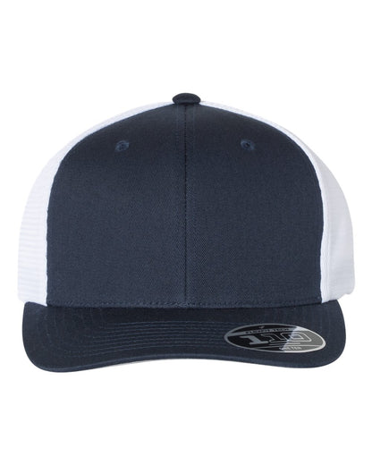 Flexfit 110® Mesh-Back Cap 110M #color_Navy/ White