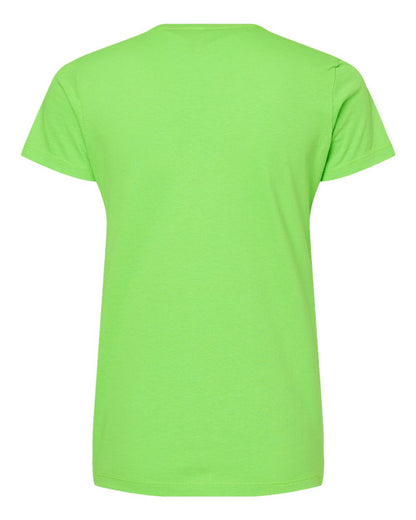 M&O Women's Gold Soft Touch T-Shirt 4810 #color_Vivid Lime