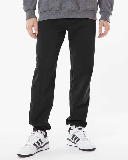 King Fashion Pocketed Sweatpants with Elastic Cuffs KF9012 #colormdl_Black