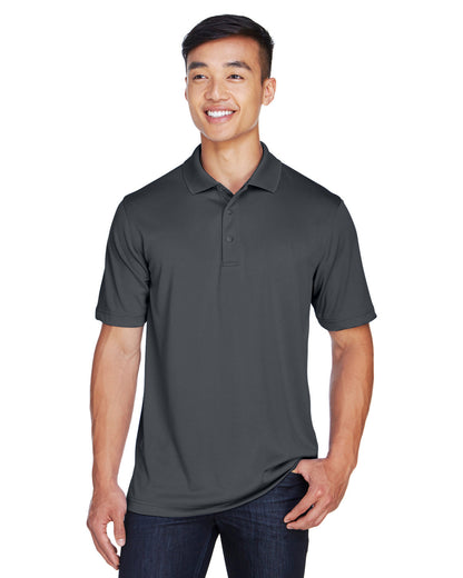 Harriton Men's Advantage Snag Protection Plus IL Snap Placket Polo M345 #color_DARK CHARCOAL