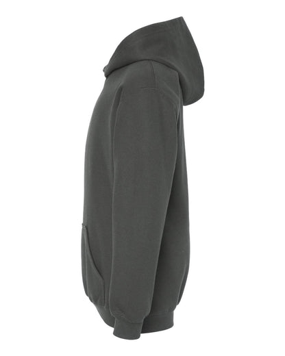 M&O Youth Fleece Pullover Hoodie 3322 #color_Charcoal