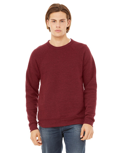 BELLA + CANVAS Unisex Sponge Fleece Crewneck Sweatshirt 3901 #color_CARDINAL TRIBLND