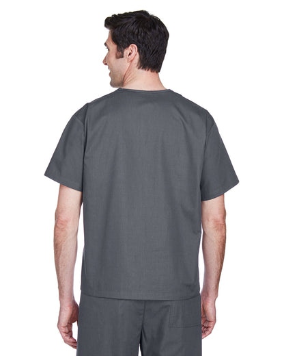 Harriton Adult Restore Scrub Top M897 #color_DARK CHARCOAL