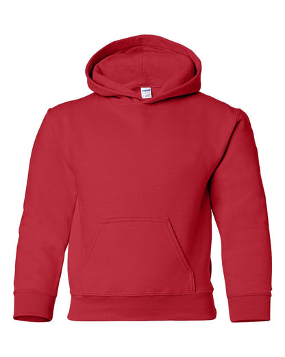 Gildan Heavy Blend™ Youth Hooded Sweatshirt 18500B #color_Red