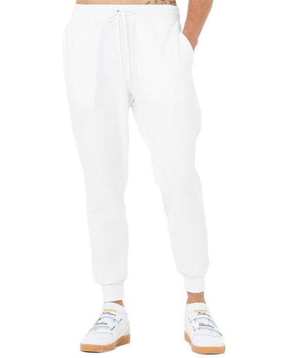 BELLA + CANVAS Sponge Fleece Jogger Sweatpants 3727 #color_White