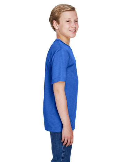 Team 365 Youth Sonic Heather Performance T-Shirt TT11HY #color_SP ROYAL HEATHER