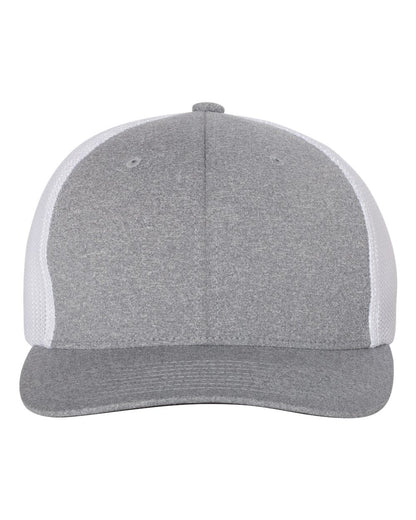 Flexfit Mélange Trucker Cap 6311 #color_Heather Grey/ White