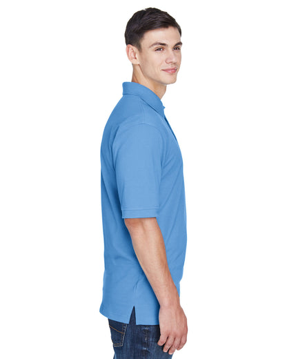 Harriton Men's Easy Blend™ Polo M265 #color_LT COLLEGE BLUE