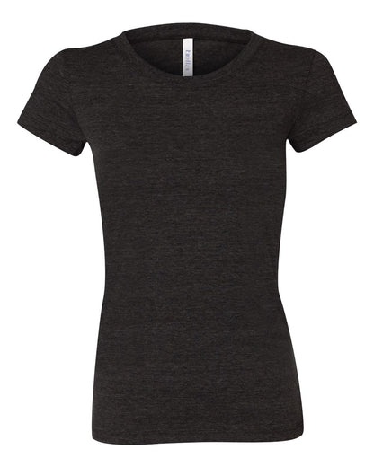 BELLA + CANVAS Women's Triblend Tee 8413 #color_Charcoal Black Triblend