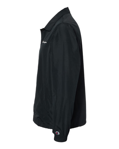 Champion Men's Coach's Jacket CO126 #color_Black