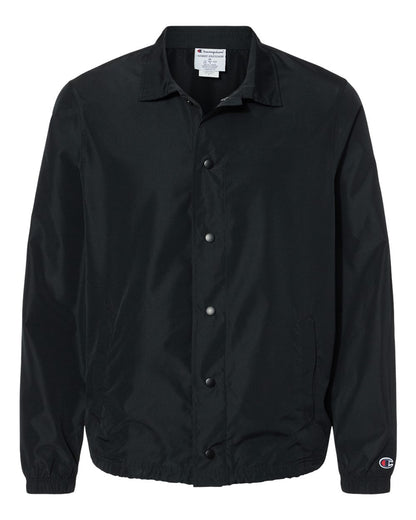 Champion Men's Coach's Jacket CO126 #color_Black