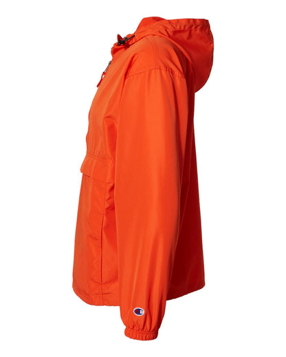 Champion Hooded Packable Quarter-Zip Jacket CO200 #color_Orange
