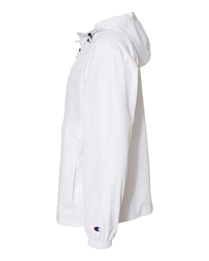 Champion Hooded Packable Quarter-Zip Jacket CO200 #color_White