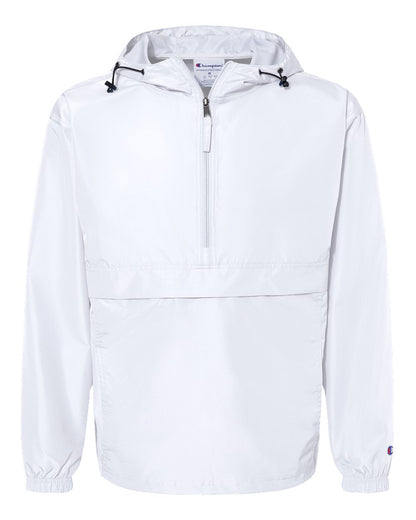 Champion Hooded Packable Quarter-Zip Jacket CO200 #color_White