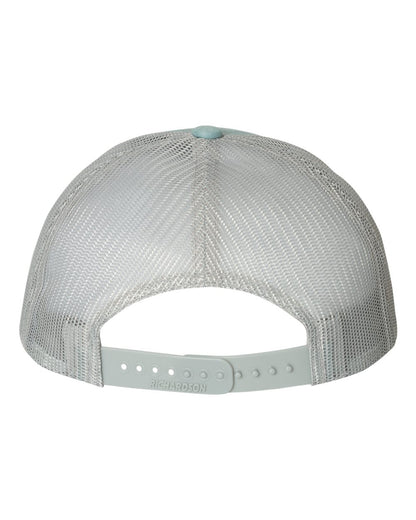 Richardson Low Pro Trucker Cap 115 #color_Smoke Blue/ Aluminum