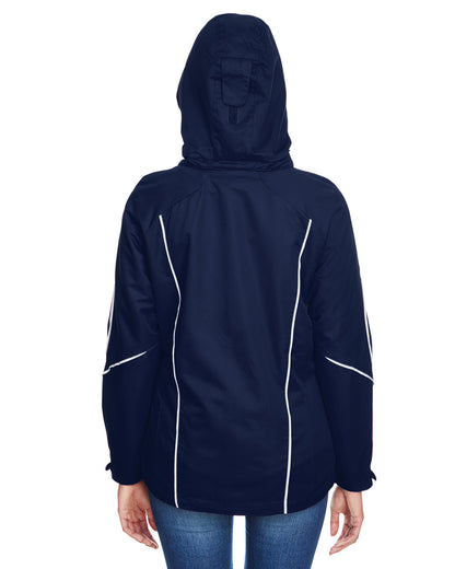 North End Ladies' Angle 3-in-1 Jacket with Bonded Fleece Liner 78196 #color_NIGHT