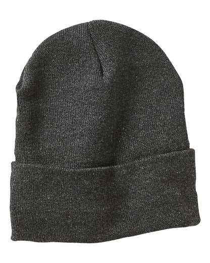 Sportsman 12" Sherpa Lined Cuffed Beanie SP12SL #color_Heather Charcoal