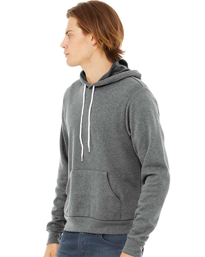 BELLA + CANVAS Sponge Fleece Hoodie 3719 #colormdl_Deep Heather