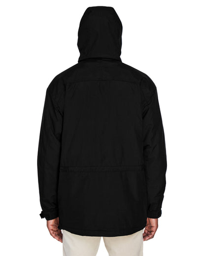 North End Adult 3-in-1 Parka with Dobby Trim 88007 #color_BLACK