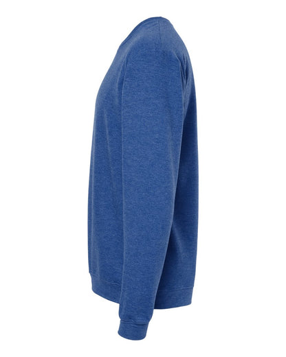 M&O Unisex Crewneck Fleece 3340 #color_Heather Royal
