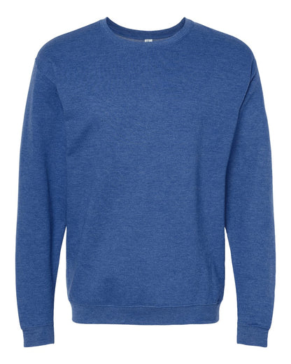 M&O Unisex Crewneck Fleece 3340 #color_Heather Royal