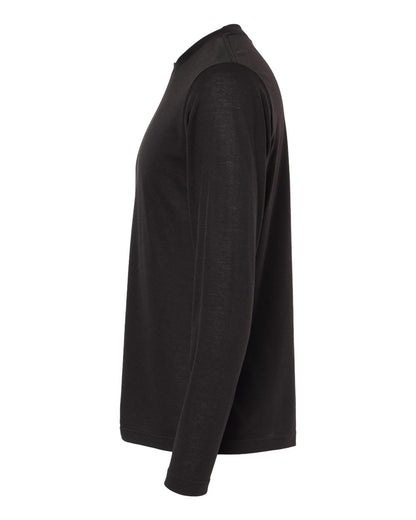 M&O Poly-Blend Long Sleeve T-Shirt 3520 #color_Black