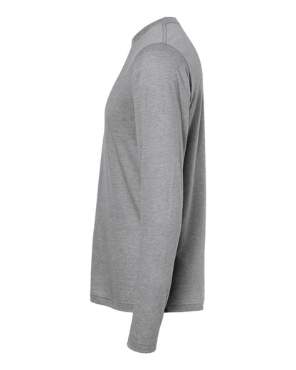 M&O Poly-Blend Long Sleeve T-Shirt 3520 #color_Heather Grey