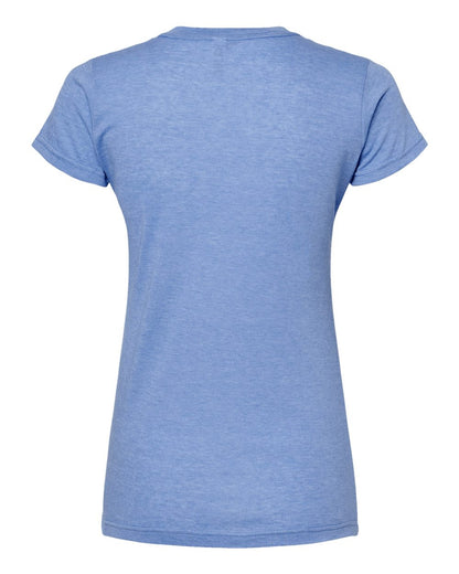 M&O Women's Deluxe Blend T-Shirt 3540 #color_Heather Blue