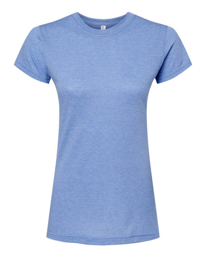 M&O Women's Deluxe Blend T-Shirt 3540 #color_Heather Blue