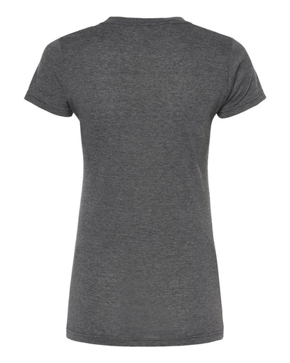 M&O Women's Deluxe Blend T-Shirt 3540 #color_Heather Charcoal