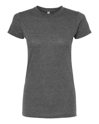 M&O Women's Deluxe Blend T-Shirt 3540 #color_Heather Charcoal
