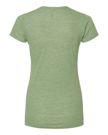 M&O Women's Deluxe Blend T-Shirt 3540 #color_Heather Green