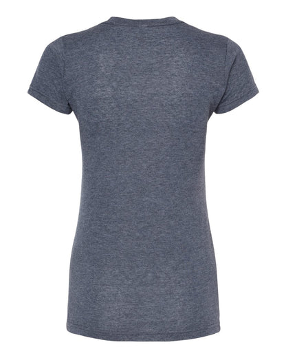M&O Women's Deluxe Blend T-Shirt 3540 #color_Heather Navy