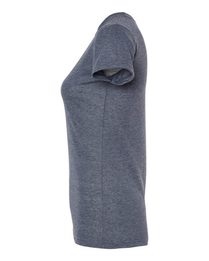 M&O Women's Deluxe Blend T-Shirt 3540 #color_Heather Navy